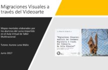 Migraciones Visuales a través del Videoarte – Mapas mentales elaborados por los alumnos del curso impartido en el Aula Virtual de Taller Multinacional.